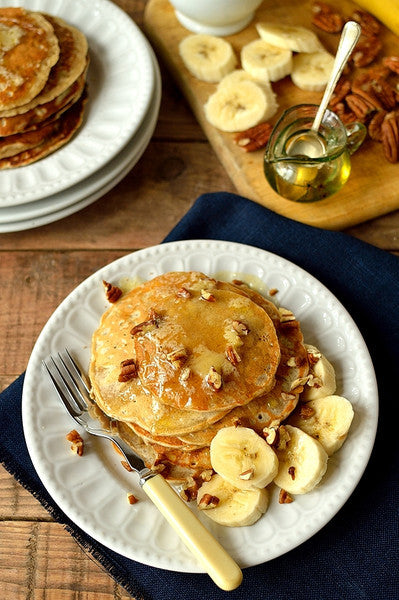 Banana Pancakes With Honey Butter