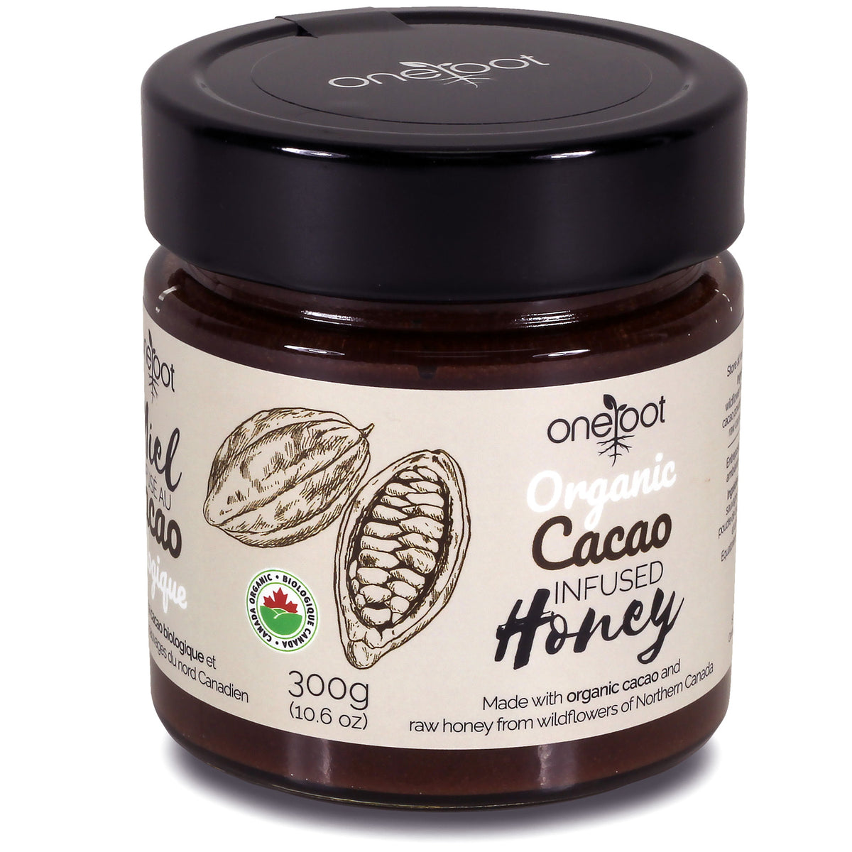 Organic Cacao Infused Honey - 300g