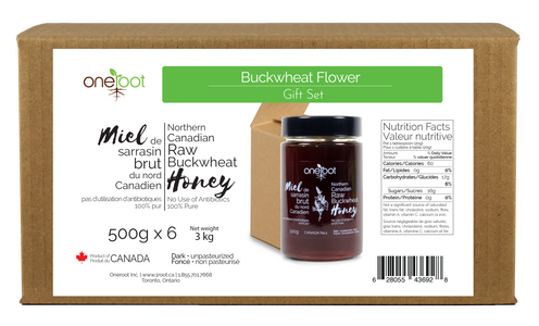 Buckwheat Honey Gift Box - 500g x6